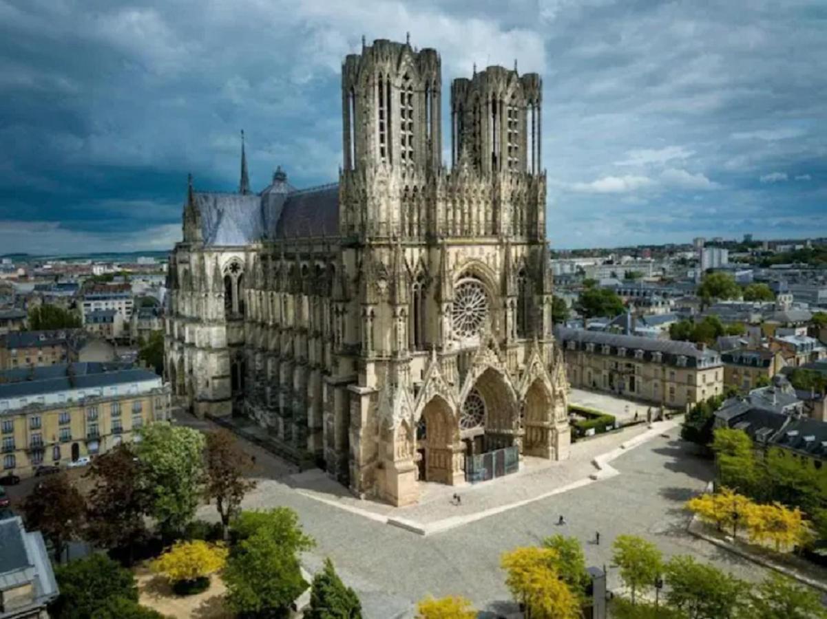 Appartement Lumineux Proche Cathedrale 랭스 외부 사진